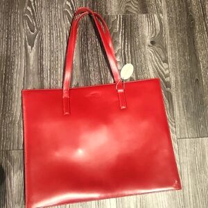 Kenneth Cole New York Red Computer Tote Bag